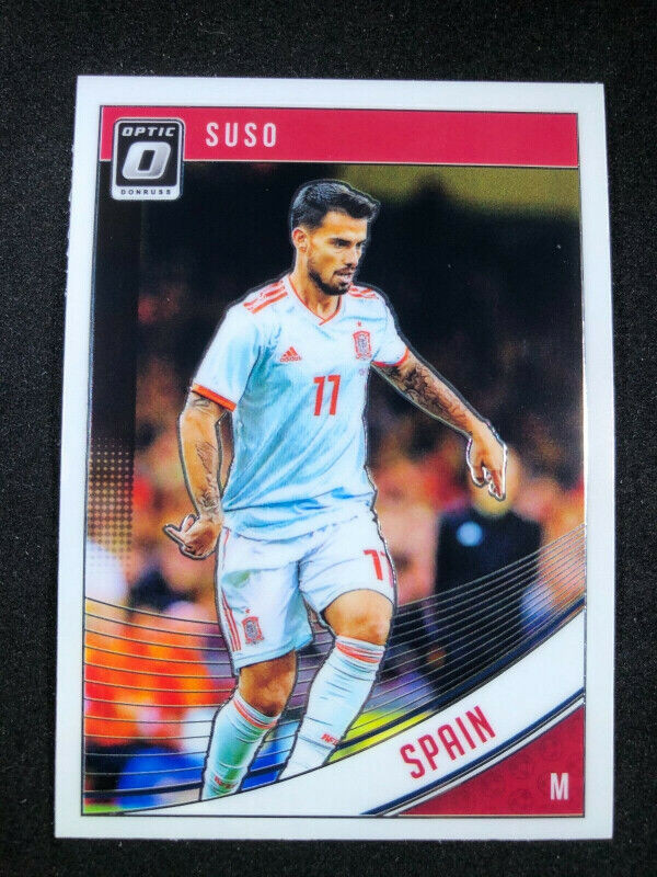 2018-19 Panini Donruss Optic Soccer Suso Spain Sevilla #164 NM dans Art et objets de collection  à Longueuil/Rive Sud