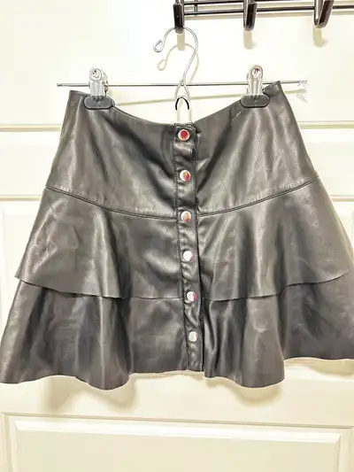 Forever 21 Faux-Leather Mini Skirt size S, View more