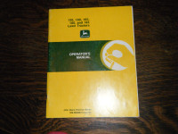 John Deere 130, 160, 165, 180, 185 Lawn Tractor Operators Manual