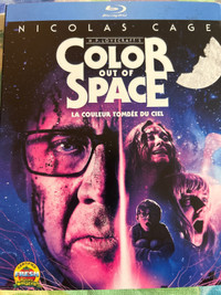 Color out of space Blu-ray bilingue new unopened 10$