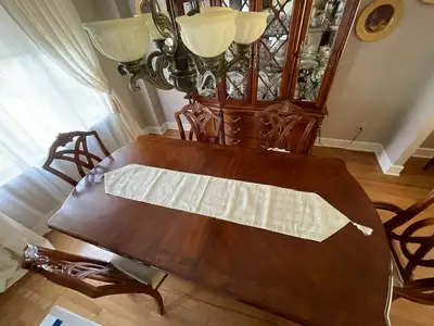 Off white table runner for kitchen or dining table measuring 13 inches wide x 71 inches long. Rarely...