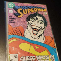 SUPERMAN # 9 - GREAT JOKER COVER - D.C. COMICS