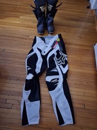 Racing boots and pants
