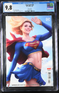 Supergirl #28 CGC 9.8 Artgerm Variant Cover.