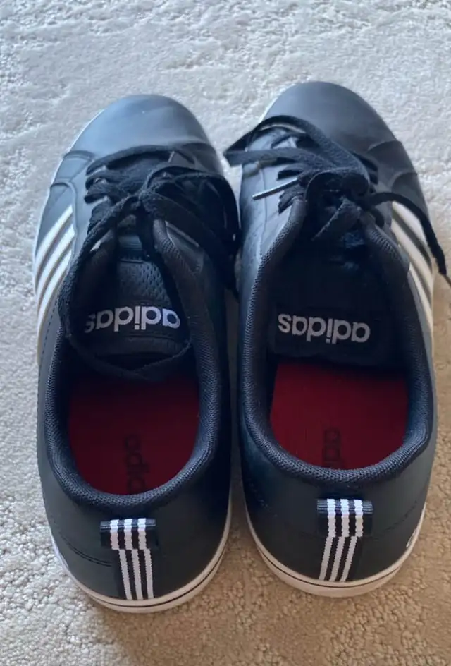Black Adidas Sneakers - Men’s Size 10 in Men's Shoes in Strathcona County - Image 5