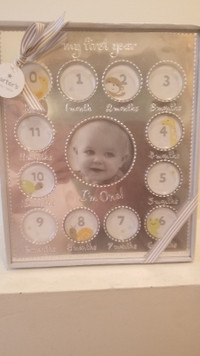 Baby 1st year picture frame