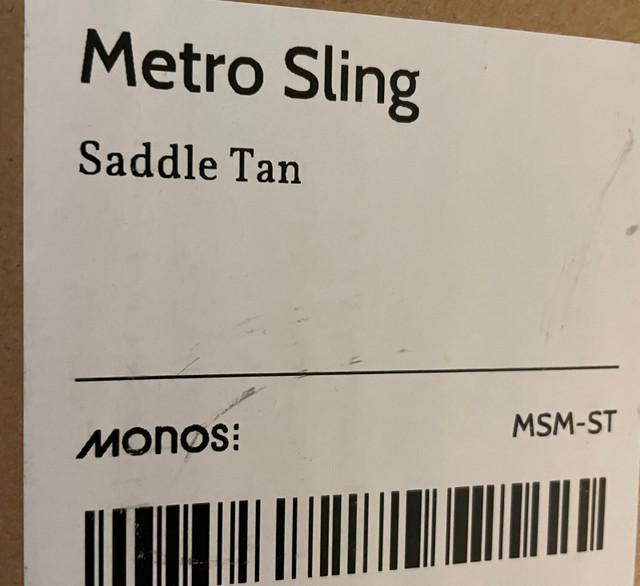 MOnOS Metro Sling (Saddle Tan) - Brand New in Other in Markham / York Region - Image 4
