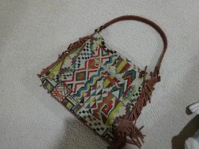 Montana West Lady's Purse,Southwestern design,fringe,jean wear, View more