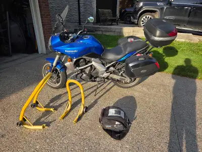 2008 Kawasaki Versys. Good condition. Recent new front tire. 18,700kms. Comes with hard case luggage...