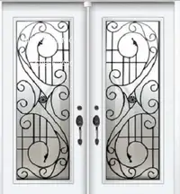 Iron Front Door Wrought Double  No middle man
