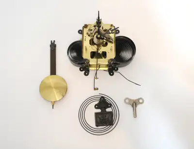 31-Day Brass Pendulum Clock Movement w/ Pendulum, Key, & Ringer, View more