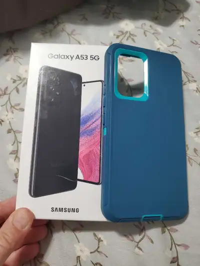 Samsung A53 128GB phone like new with case, View more