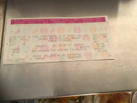 1990 Sinead O’Connor Concert Ticket Massey Hall 