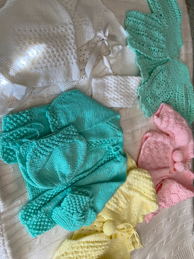 Hand knit baby sweaters in Clothing - 3-6 Months in Thunder Bay
