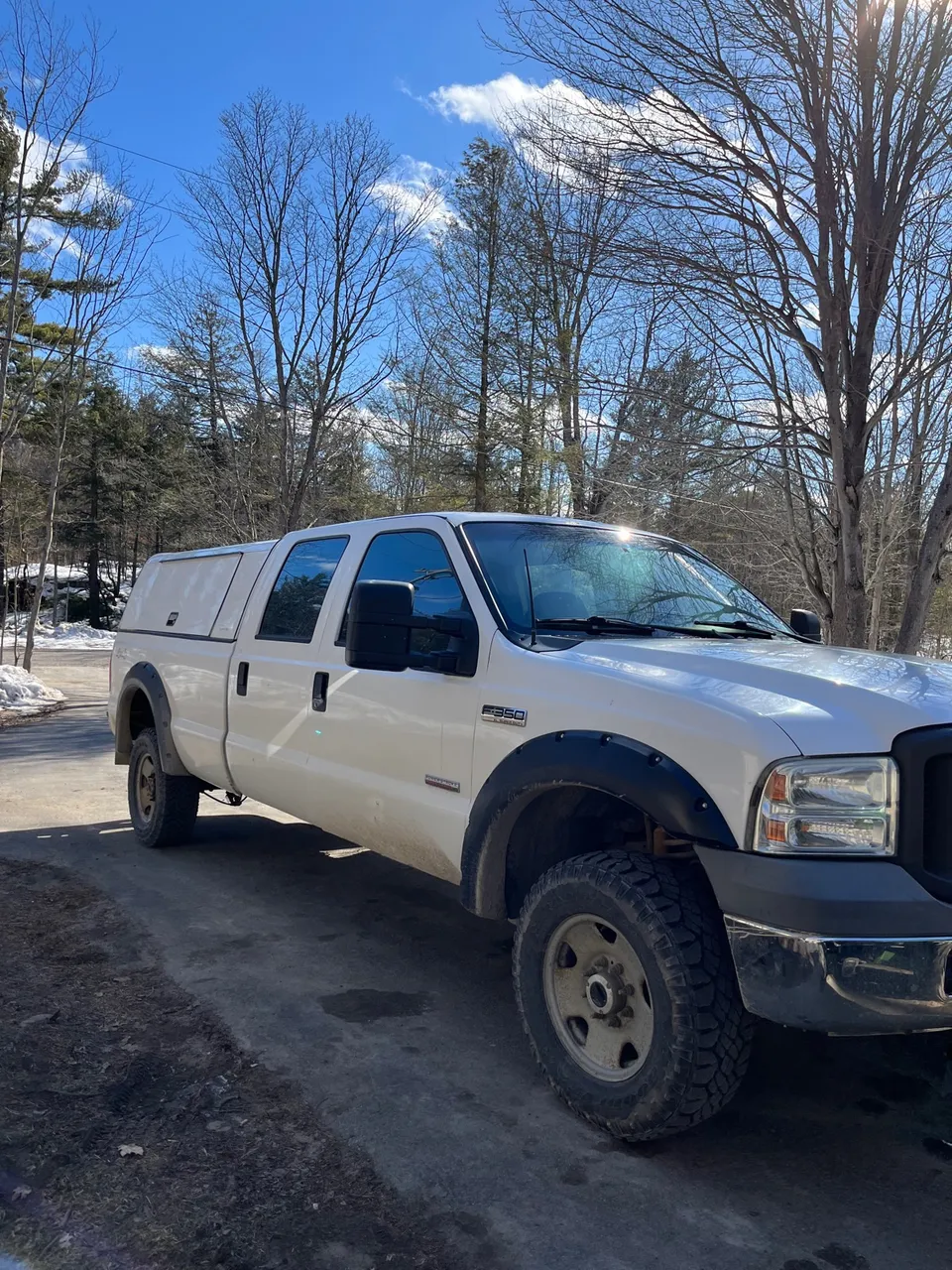 2005 Ford F-350 4x4 diesel with plow