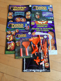 Brand new Halloween books and carving tools