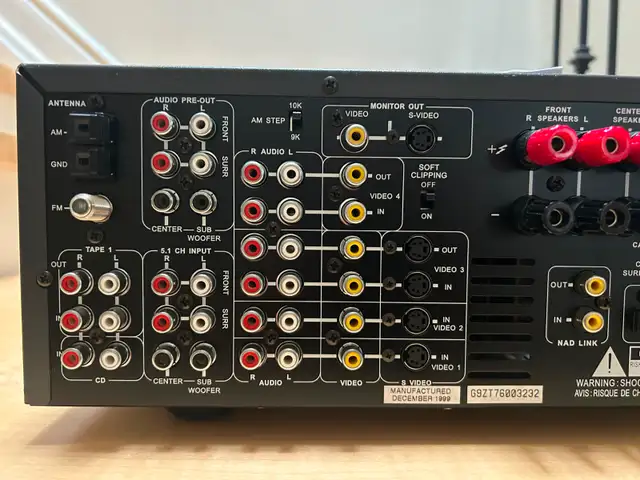 NAD T760 Stereo Receiver 5.1 With Remote/Manual in General Electronics in Oakville / Halton Region - Image 10