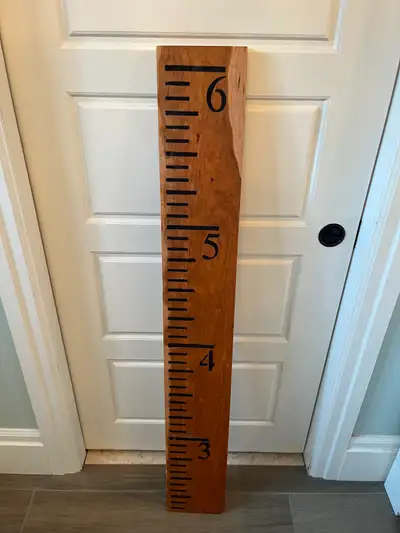 Solid Wood Growth Chart Ruler – Rustic Farmhouse Nursery Decor, View more