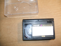 Maxell HGX-Gold20 (VHSC) video cassette for filming