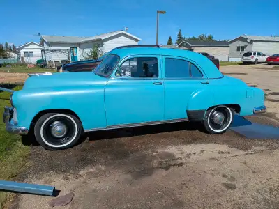 52 chevy. New brakes New steering New heater New windshields New valve adjustment New tires Two sets...