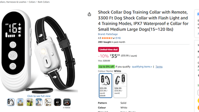 collier d'entrainement pour petit chien  3 modes, View more