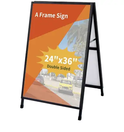NEW “A” Frame Sign Holder, View more