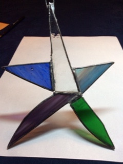 STAINED GLASS SUN CATCHERS-Heart/Star-Handcrafted Tiffany in Arts & Collectibles in City of Toronto - Image 4