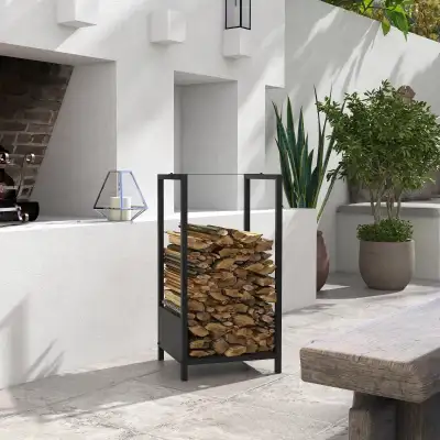 Firewood Rack, Log Holder for Fireplace, Outdoor Indoor Wood Sto, View more