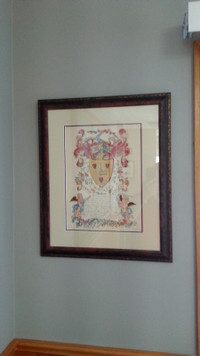 THE NEILSON FAMILY COAT OF ARMS - EARLY -  HAND DRAWN