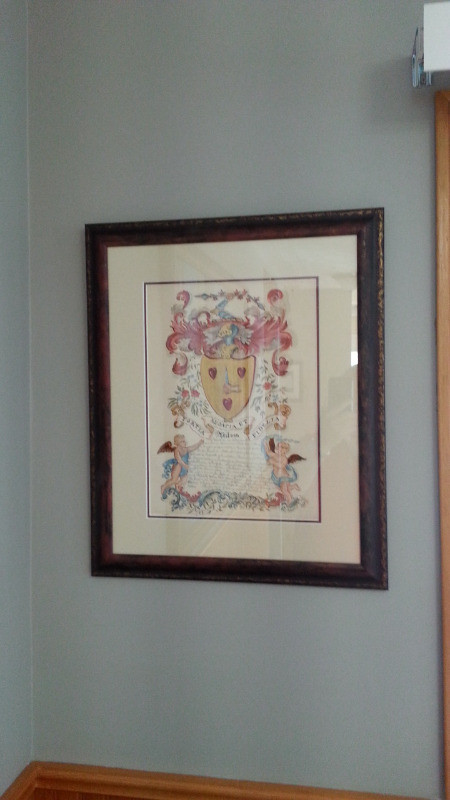 THE NEILSON FAMILY COAT OF ARMS - EARLY -  HAND DRAWN in Arts & Collectibles in Bedford