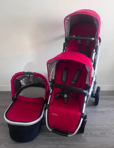 Uppababy with Toddler Seat, Rumble Seat,Bassinet and accessories, View more