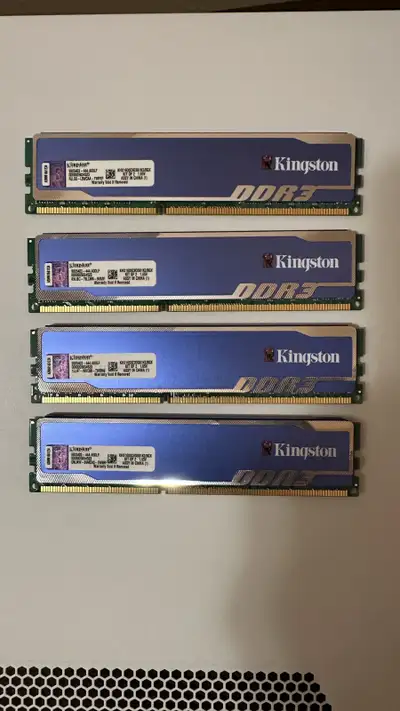 RAM DDR3 16Gb (4x4Gb) Kingston HyperX blu, View more