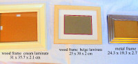 Picture Frames  -  3  sizes rectangles, hang or shelf, $10 each