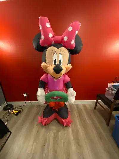 Minnie Mouse Christmas Inflatable 5' tall, View more