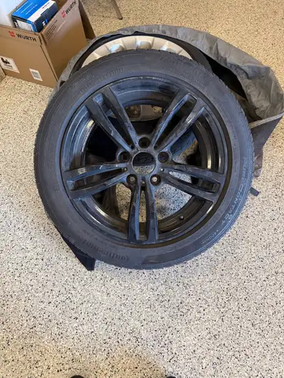 4 Tires and Rims off a BMW x1 might fit more BmW Great Rubber Continental Purecontact $1,000 for the...