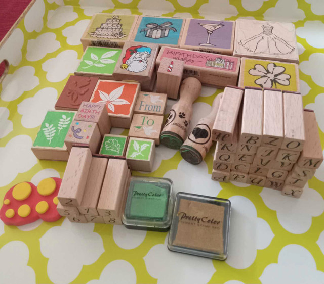 Used rubber stamp lot in Hobbies & Crafts in St. Catharines