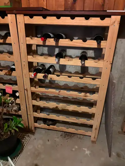 S O L D — Wooden Wine Rack, View more