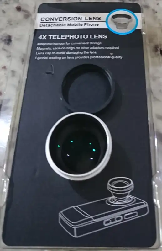 BNIB: Detachable Mobile Phone 4X Telephoto Conversion Lens64650798316418120