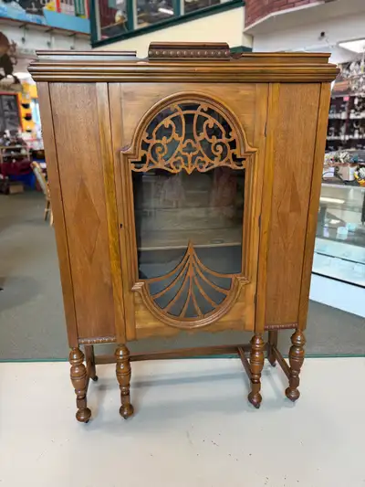 vintage solid wood display cabinet , View more