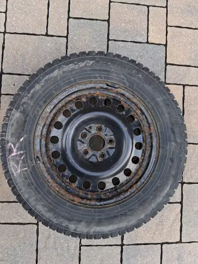 Set of four Toyo Observe G3-ice winter tires off a 2019 Kia Sorento, 235/65R17, 6mm tread, approx 35...