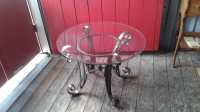 Nice Glass and Metal Base Table