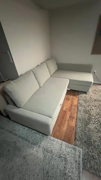 IKEA FRIHETEN Sofa Bed with Storage ( Beige ) Great Condition., View more