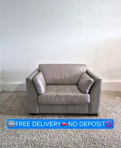 FREE DELIVERY Single Sofa Leather Armchair/Accent Chair/Lounge, View more