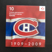 Canada Post 2009 Montreal Canadiens Commemorative stamp booklet