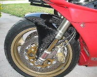 Ducati Performance Carbon Fiber Mud Guard Front Fender oem SBK R