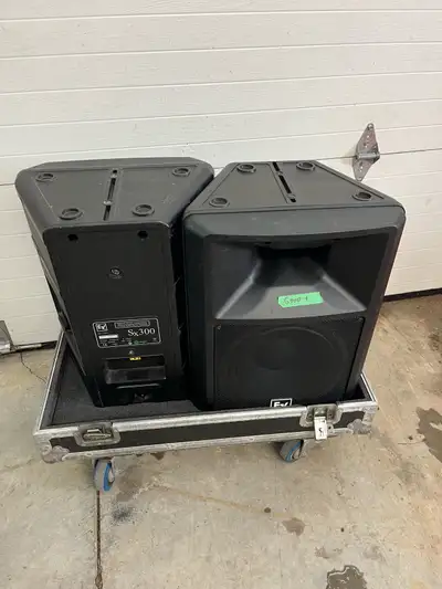 Pair EV Sx300E 12” two way 300 watt speakers Good condition, View more