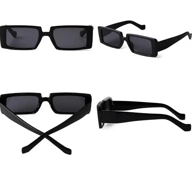 Retro 90s Rectangle Sunglasses – Fashionable for Women | UV400 in Multi-item in City of Toronto - Image 11