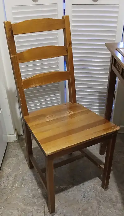 Upright Wooden Chair, View more