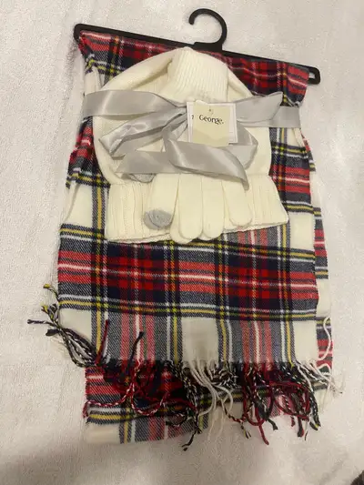 Red 3 pc Gift Set (Scarf, Hat, mittens), View more