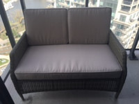 ALL WEATHER WICKER LOVE SEAT